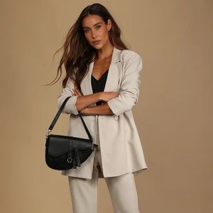 COPY - Lulu's | Skye Light Grey Tailored Blazer